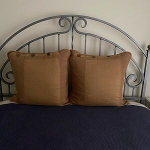 Elegant Brown Pillow Sham Set